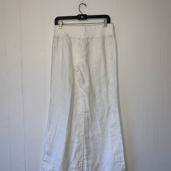 SOLD 🛑 Lilly Pulitzer white Linen The Beach Pant 32407 size M - Picture 5 of 11